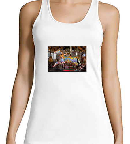 Musculosa Mujer Carrusel Calesita Caballo Parque Juegos M3