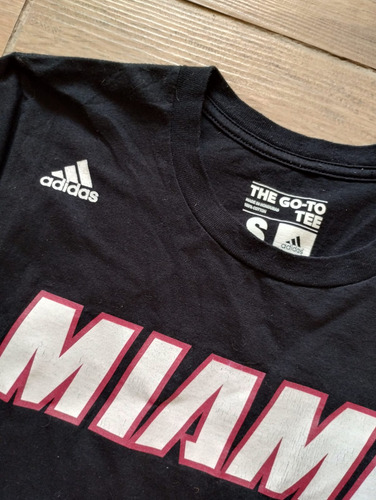 Remera Miami Heat Nba Adidas (Usado)