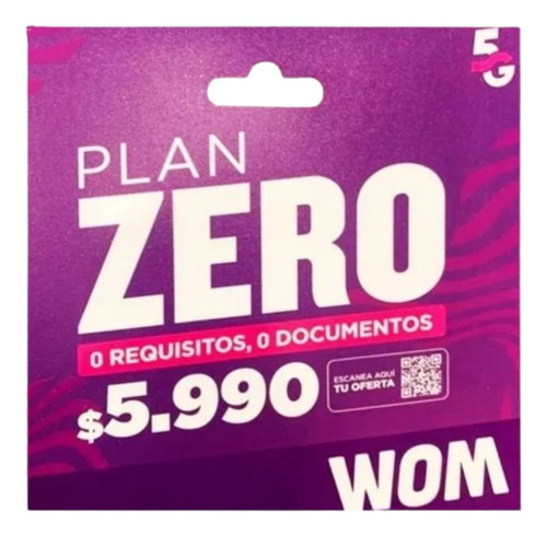 Chips Won Plan Zero Incluye 50gb + 500 Min (pack 10 Chips)