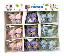 Comprar Kit Caja Goma Borrador Elefante Princess King Papeleria Util