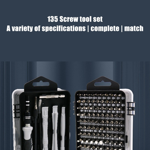 Kit De Chave De Fenda Magnética De Precisão 135 Em 1 Com Com