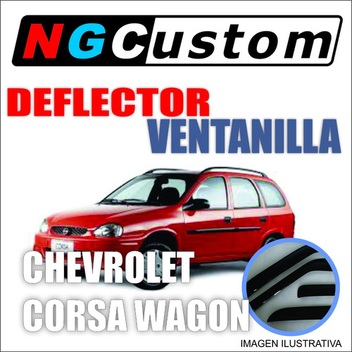 Deflector De Ventanilla Chevrolet Corsa Wagon Del. Coliza