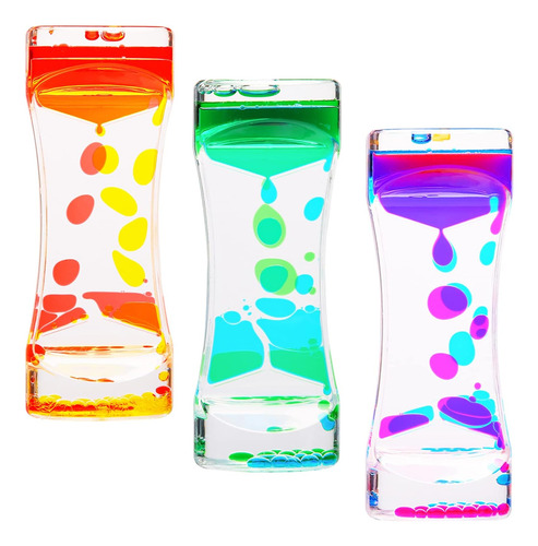 Juguetes De Relajación Sensorial, 3 Pack, Timer De Agua Colo
