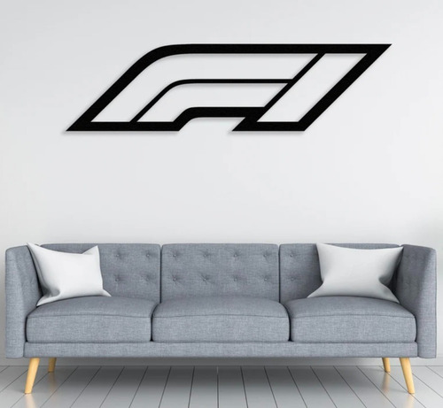 Cuadro De Logo De Formula 1 Corte Láser De Madera 80cm