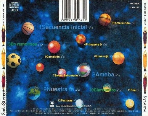 Soda Stereo - Dynamo - Disco Cd - Nuevo (12 Canciones)