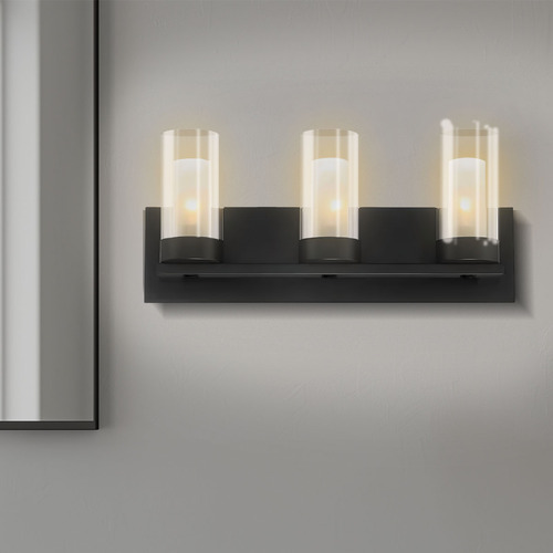Barra De Luces Led Para Tocador De Baño 19.5'' Color Negro