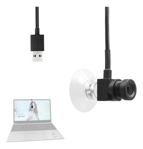 Cámara Web 1080p 2mp Con Ventosa Y Ángulo De 80 Grados