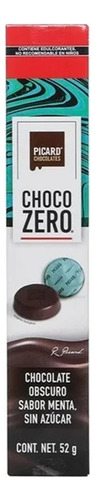 2 Pzs Chocolate Amargo Picard Choco Zero Sabor Menta Sin AzĂș