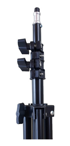 Imagen 4 de 7 de Kit Foto Estudian Basico Tripode+paragua Negro/plata+rotula