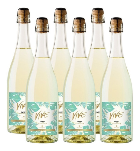 Champagne Vive Sweet Sparkling 750 Ml. Caja 6 Botellas