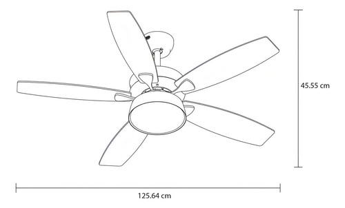 Ventilador De Techo Chocolate Wifi Led Masterfan Polux 52''