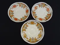 Comprar Lote X3 Plato Cafe Loza Inglesa Wood´s England Antigua 