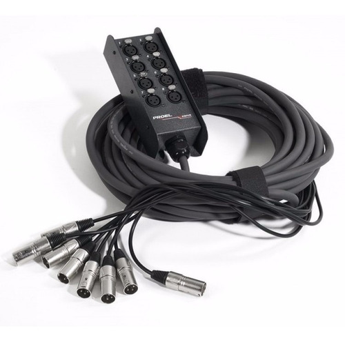 Imagen 2 de 3 de Snake O Medusa De 8 Canales 15m Proel Ebn8 Msi Envio Full