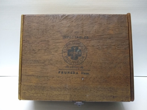 Caja De Medicamentos Ampollas Antigua Pruneda Vires Vacía