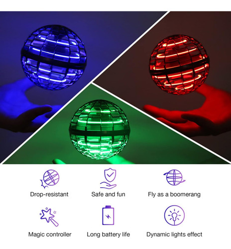 Pelota Voladora Flynova Pro Flying Spinner Led 360° Control