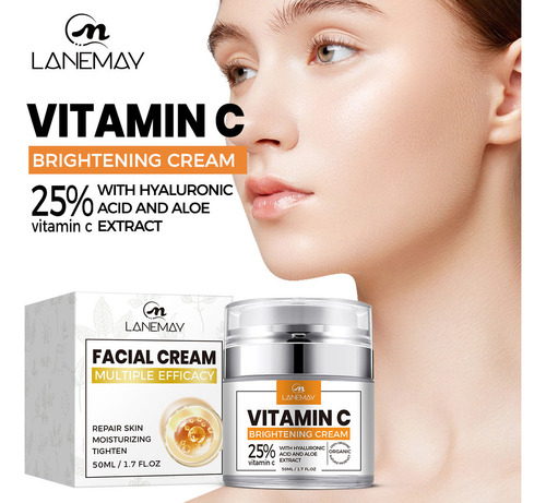 Crema Hidratante Vit C Para Rostro - Crema Facial Vit C Reaf