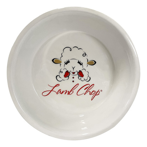 Multipet Lambchop - Cuenco Para Perros, 1 Taza, Color Blanco