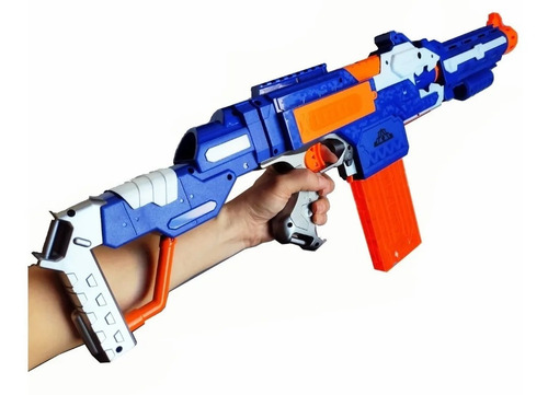 Imagen 2 de 10 de Juguete Arma Pistola 20 Dardos Tipo Nerf Babymovil