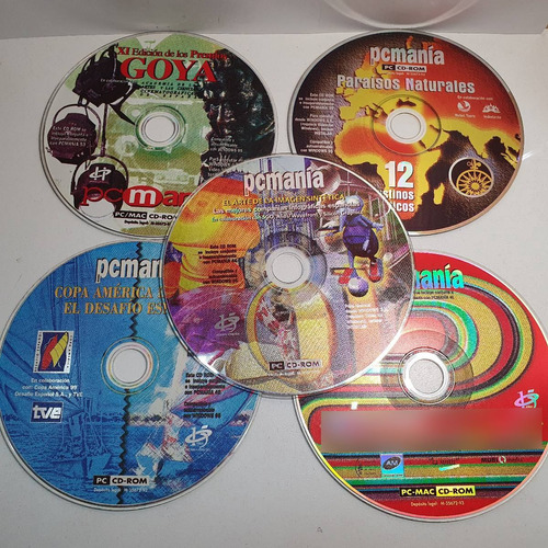 Lote X5 Cd Rom Revista Pcmania - Año 1995