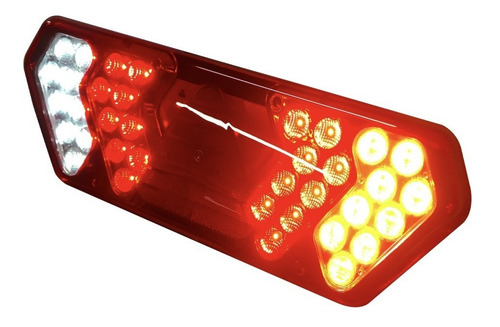 Imagem 5 de 7 de Par Lanterna Traseira Caminhão Carreta Guerra Led 24v