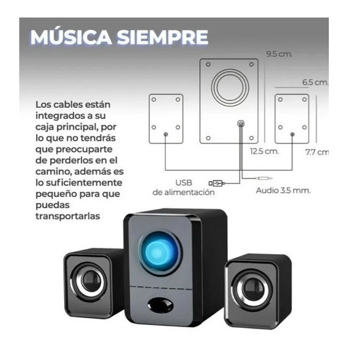 Imagen 2 de 2 de Bocina Ele-gate Bct.303 Portátil Blanca 110v