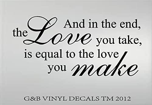 The Beatles Abbey Road Love Vinyl Wall Decal Wall Quote...