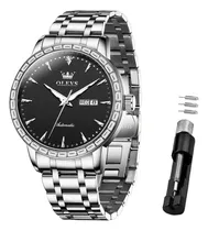 Comprar Olevs Reloj Automático Para Hombres Negro Automático Día De