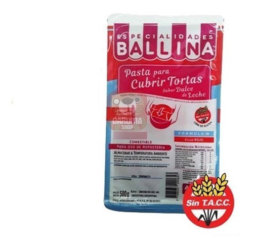Imagen 1 de 5 de Pasta Para Cubrir Torta Ballina V/colores Formula H Belgrano