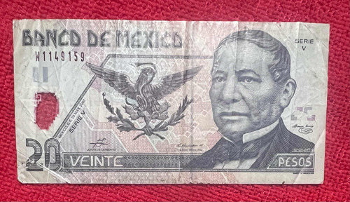 Billete 20 Pesos, Juárez