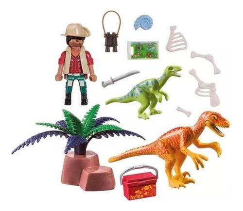 Playmobil Dinos Maletin De Dinosaurios Explorador (70108)