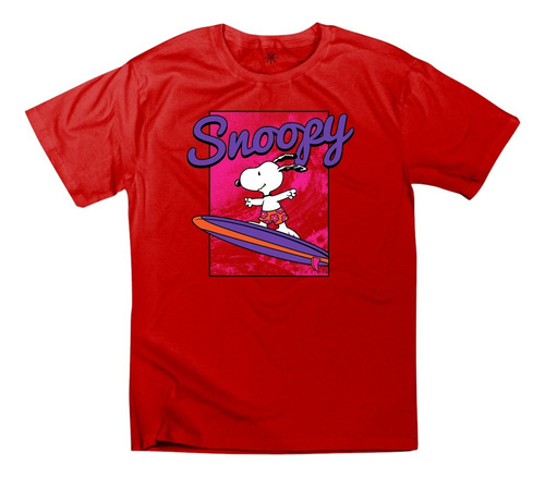 Playera Snoopy Peanuts 02 Surf Infatil Unisex