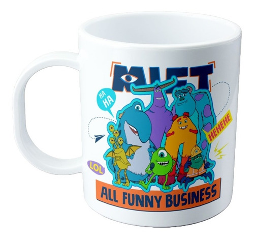 Taza De Plastico - Monsters At Work (varios Modelos)