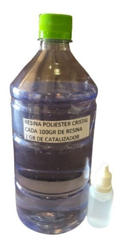 1 Kg Vidrio Liquido Resina Cristal Premium ¡oferta!