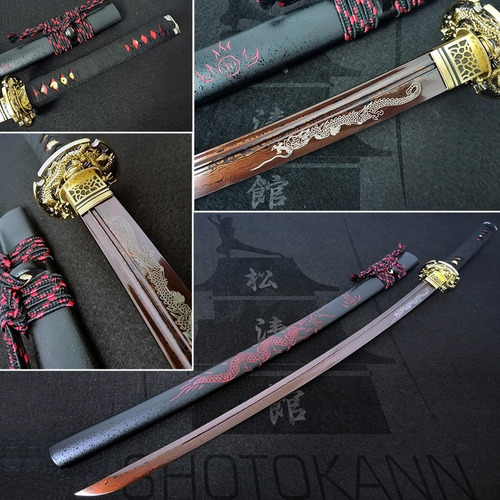 Katana Samurai Forjada Kaoru Damasco Original Frete Grátis