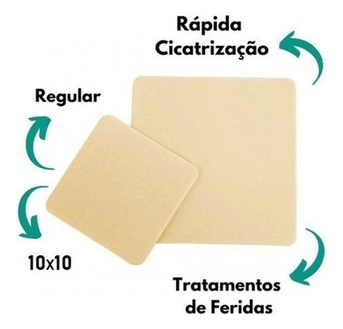 Curativo Hidrocolóide Casex Standard 10x10cm 10 Unidades