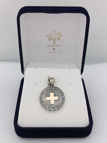 Medalla Profesión-oficio Plata Y Oro Logo De Enfermera-cruz