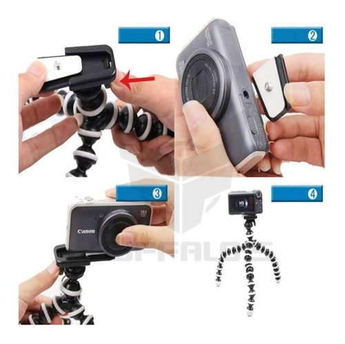 Imagen 5 de 10 de Trípode Gorillapod P Camara Profesional + Soporte P Celular