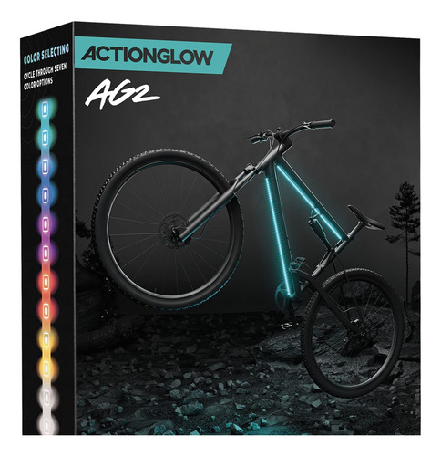 Actionglow Sistema De Iluminacin Led Para Bicicleta (ag2) -