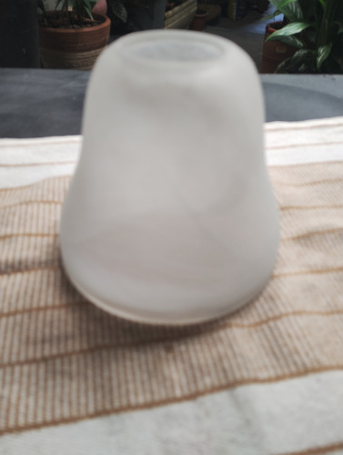 Tulipa/cúpula Para Abajur/luminária Antiga Vidro Fosco Lisa (Usado)