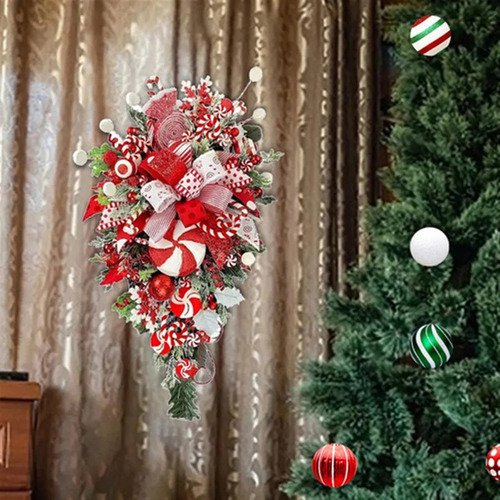 Guirnalda Colgante De Caramelos Navideños Al Revés Con Forma