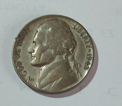 Moneda  5 Centavos Estados Unidos 1943- P-plata V.f.2*guerra