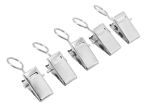 Clips Para Cortinas, 100 Piezas, De Metal De Primera Calidad