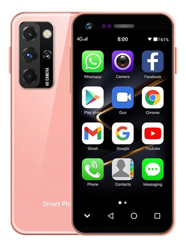 Teléfono Inteligente Android Barato N5 3.0 Pulgadas Ram3gb Y Rom32gb Rosa