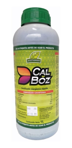 1lt Nutriente Foliar Para Plantas Calcio Boro Zinc