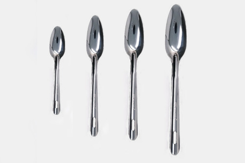 4 Cucharas Servicio Acero Inox #36,30,26,21 (est. Vianca)