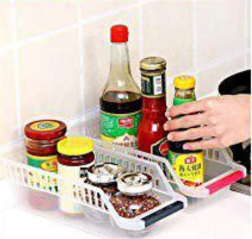 Imagen 4 de 8 de Contenedor Organizador Multiuso Para Heladera Y Guardado