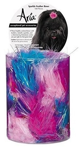 Aria Sparkle Plumas 100 Piezas Lazos Para Perros