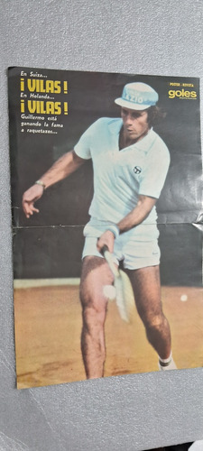 Póster Guillermo Vilas Año 1974 Revista Goles (Usado)