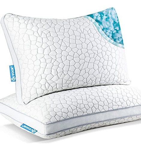 Paquete De 2 Almohadas De Espuma Viscoelastica Trituradas, A