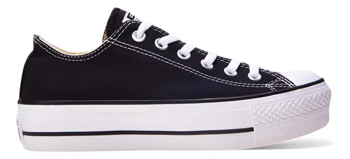 Tênis All Star Chuck Taylor Lift Cano Curto Tecido Desenho Do Tecido Liso